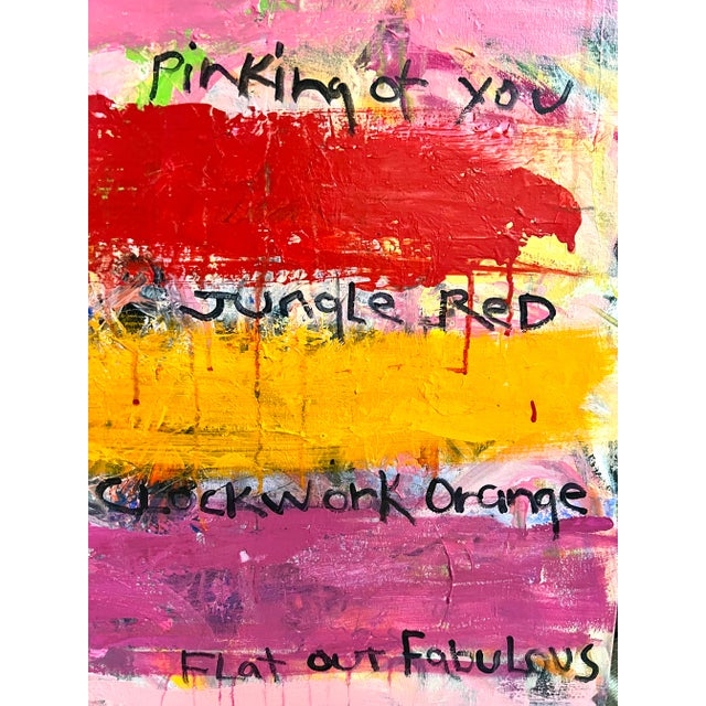 Talk about color!!!! This is what lipstick is all about, right! This painting is full of color, fun and razmatazzzz......