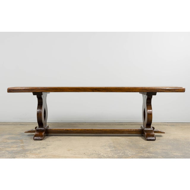 Late 19th Century Antique French Monastery Fruitwood Farmhouse Dining Table For Sale - Image 5 of 14