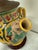 Yellow Italian Majolica Pottery Table Lamp For Sale - Image 8 of 10