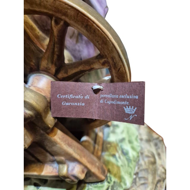 Large Porcelain Figural Table Lamp from Capodimonte, 1960s For Sale - Image 13 of 16