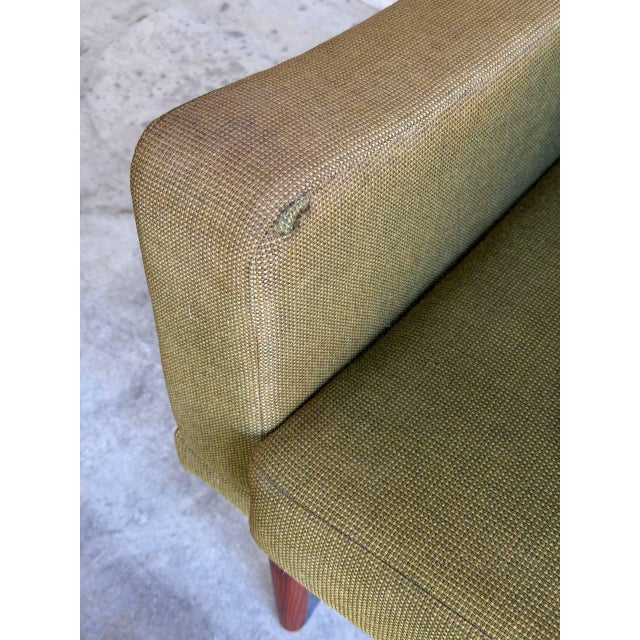 Green Upholstered Lounge Chair Danish Mid-Century Modern 1960s For Sale - Image 9 of 11