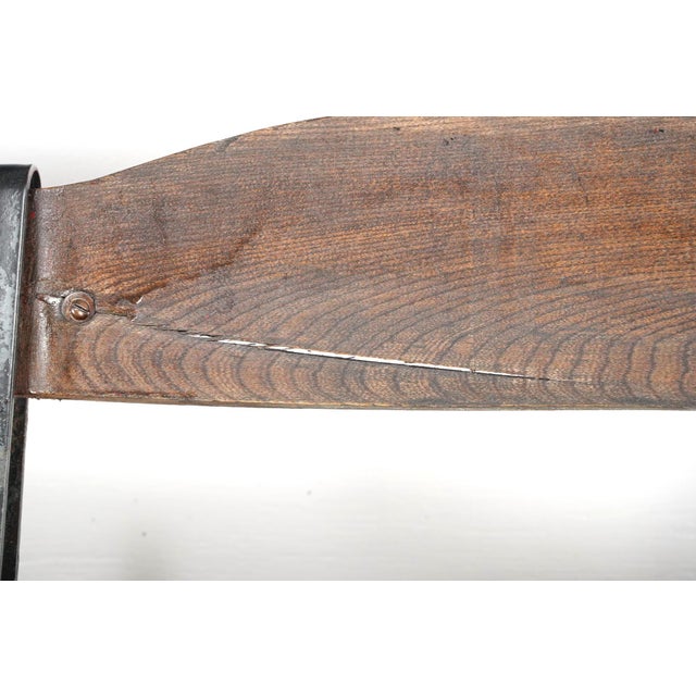 Early 20th Century Reclaimed Three Seater Wooden Folding Stadium Seats For Sale - Image 4 of 16