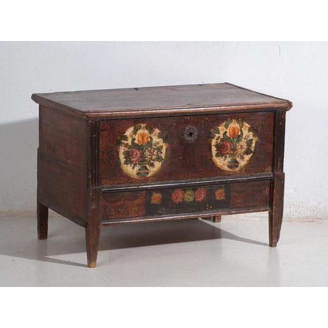 Tyrolean Painted Dowry Chest by Amaru For Sale - Image 11 of 11