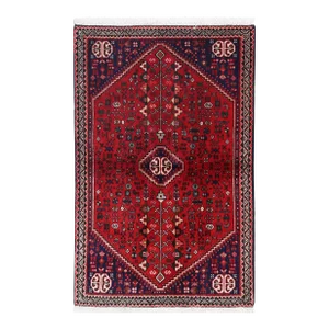 Pasargad Red Color Hand Knotted Persian Abadeh Rug