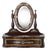 Miniature Dressing Table in Fine Wood and Silver, 19th Century For Sale
