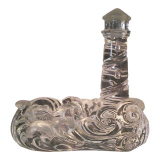 Vintage Lenox Crystal Lighthouse Votive Candle Holder Retired For Sale