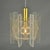 Small Mid-Century Modern Pendant Lamp in Clear Acrylic Glass, Wire and Brass, 1970s For Sale - Image 6 of 18