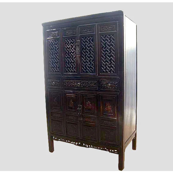 In old China, a kitchen cabinet was made as the one you see in the display. The top was for storing bowls, dishes and...