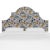 Transitional Halsted Headboard in Mustard Plum Leopard, King For Sale - Image 3 of 6