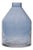 Blue Glass Bottle Vase 6.5"H For Sale