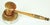 A gavel and striking block dating from the late English Victorian period. Both pieces are in excellent as found condition....