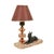French Art Deco Table Lamp in Pink Marble Glass, 1930s For Sale - Image 6 of 17