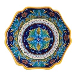 Collectible Majolica Scallop Bowl, B-64 For Sale