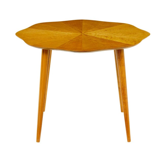 Mid-Century Modern Scandinavian Segmented Birch Coffee Table, 1950 For Sale - Image 6 of 7