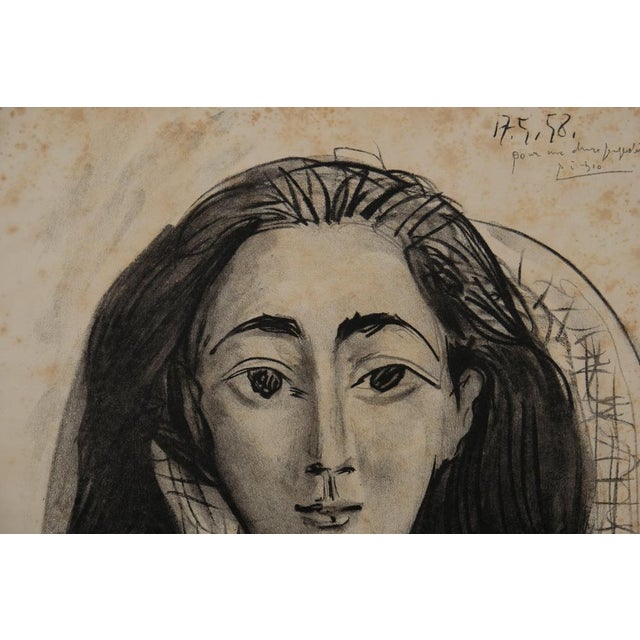 Pablo Picasso, Portrait of Jacqueline, Lithograph For Sale - Image 6 of 8