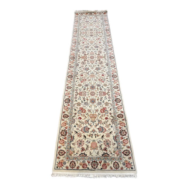 1990s Handwoven Persian Design Chinese Rug - 2'8" X 10'0" For Sale