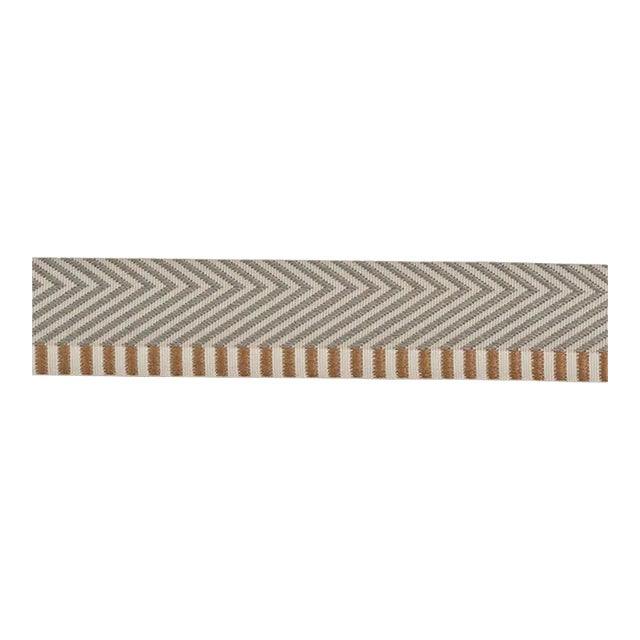 Sample - Schumacher Chevron Twill Tape in Natural For Sale