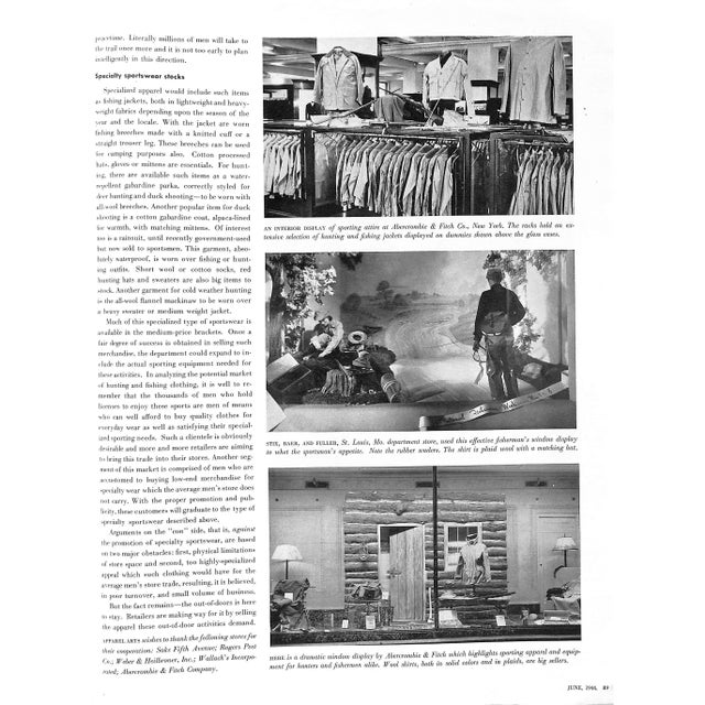 Apparel Arts the Magazine for Men's Stores June 1944 For Sale - Image 13 of 18