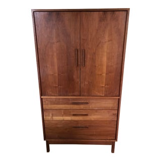 Richard Artschwager Style Stained Walnut Cabinet For Sale