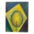 Josh Podoll Abstract Brazilian Flag Original Painting, Signed For Sale