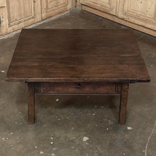 Antique 18th Century Country French Rustic Farmhouse Coffee Table For Sale - Image 13 of 18