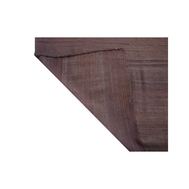 Giant Vintage Brown Turkish Tente Kilim Rug - 15`1" X 24`1" For Sale - Image 4 of 6