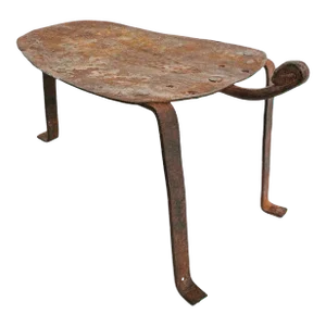 Vintage Lobi Iron Chameleon Stool