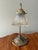 Mid 20th Century Gooseneck Lily Pad Lamp With Glass Shade For Sale - Image 9 of 10