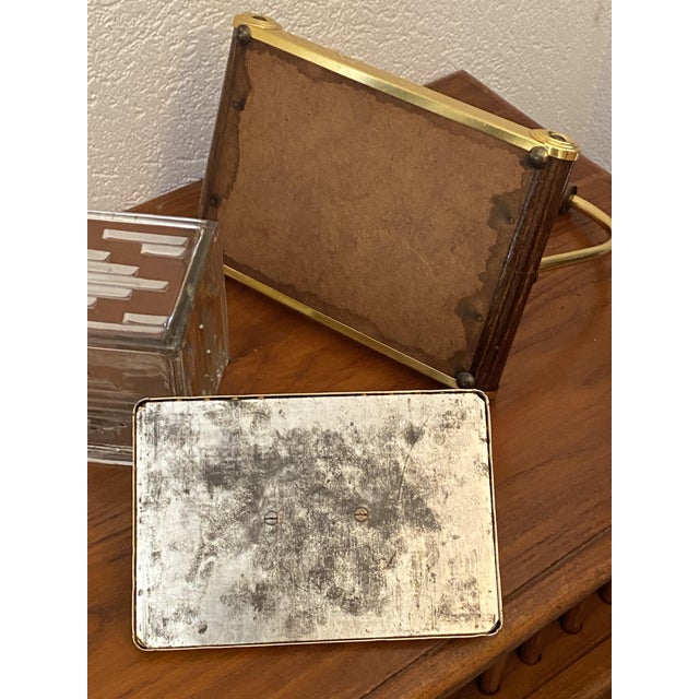 Art Deco Biscuit Tin on Mirrored Tray, 1920s For Sale - Image 12 of 14