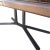 Mid-Century Modern Vintage Helikon Burled Top and Bronze Base Desk For Sale - Image 3 of 7