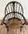 Vintage or Antique Sack Back Rush Seat Windsor Arm Chair For Sale - Image 4 of 10