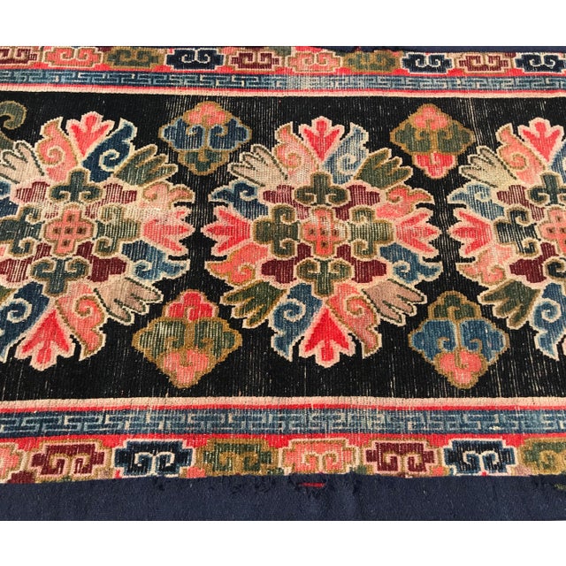 Late 19th Century Tibetan Floral Rug-2′11″ × 5′3″ For Sale In Los Angeles - Image 6 of 13