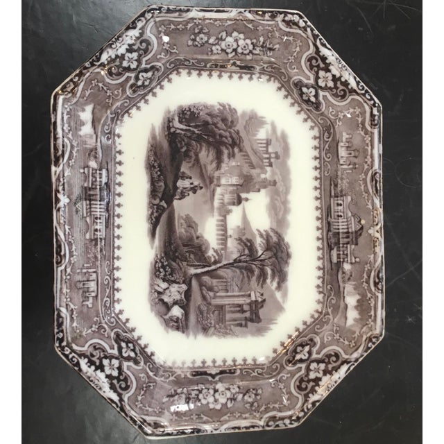 Early 19th Century John Alcock Platter Vincennes Cobridge Made Patterned Platter For Sale - Image 4 of 5