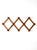 This vintage accordion peg rack features a warm wood finish, turned pegs, and a classic expanding design. The geometric...