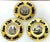 Early 20th Century Limoges Gold & Platinum Encrusted Operatic Service Plates - Set of 12 For Sale - Image 4 of 12