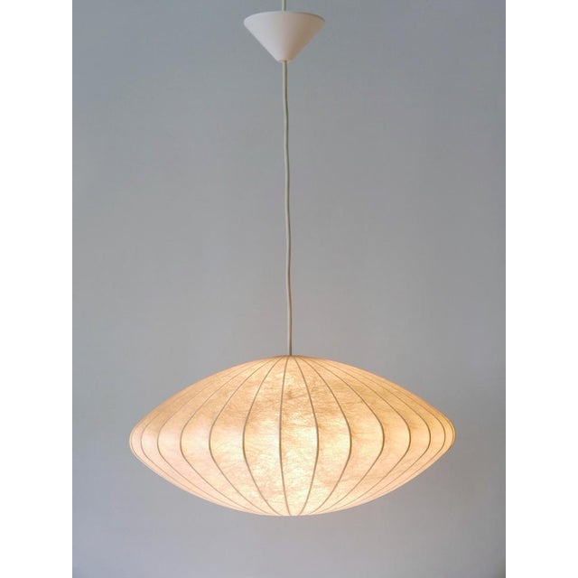 Metal Mid-Century Modern Cocoon Pendant Lamp or Hanging Light from Goldkant, 1960s For Sale - Image 7 of 18