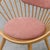 Circular Armchair in Wood and Pink Fabric, 1960s For Sale - Image 9 of 12