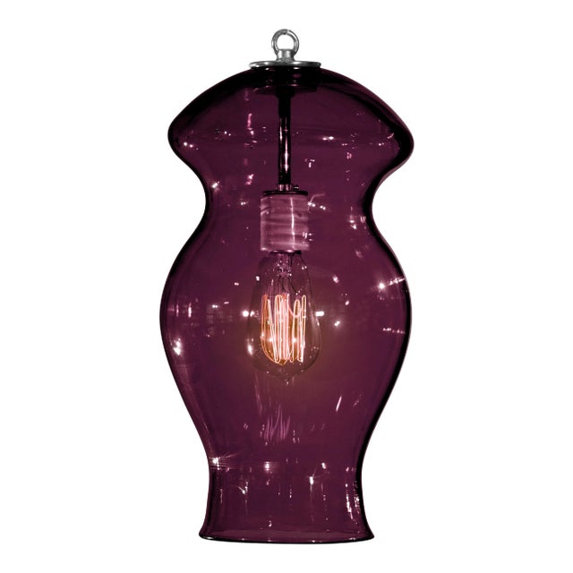 Sol Pendant Light from the Versuvius Collection in Lilac For Sale