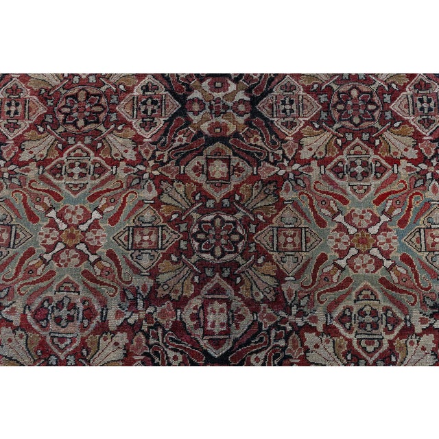 Doris Leslie Blau Amritsar Indian Antique Warm Tan Rug - c. 1910 (Size Adjusted) For Sale - Image 10 of 10