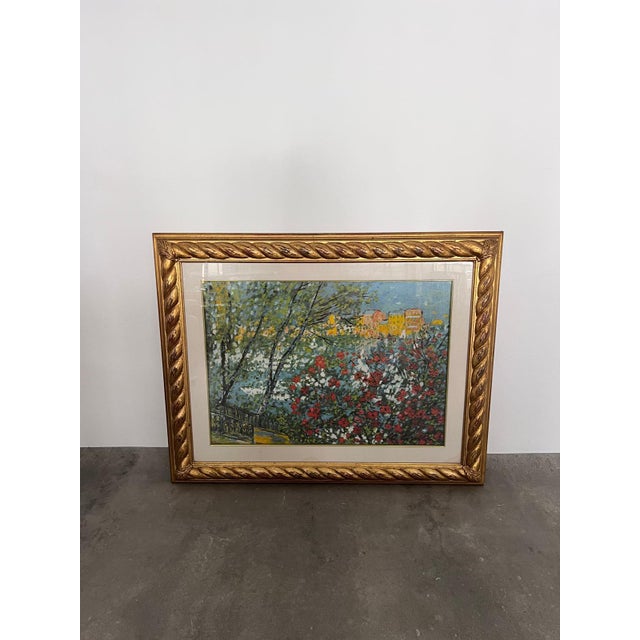 Textile Cascella, Trees, Silkscreen on Canvas, 1985, Framed For Sale - Image 7 of 8