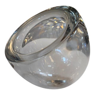 Sculptural Italian Murano Glass Orb Vase, 1970s For Sale