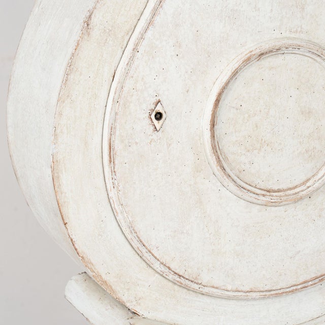 White Early 19th Century White Swedish Mora Grandfather Clock For Sale - Image 8 of 11