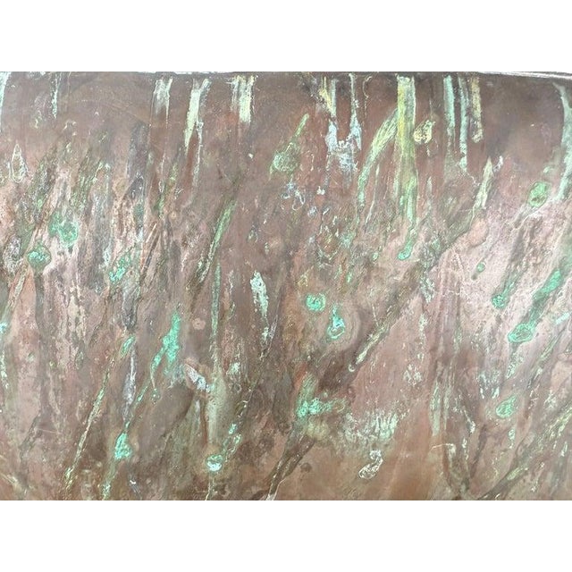 Antique Copper Pig Folk Art Weathervane on Custom Iron Stand For Sale - Image 11 of 12