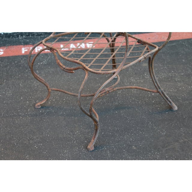 Vintage Set of Six Gregorius Pineo Faux Bois Twig Iron Outdoor Armchairs — Los Angeles, Ca, Late 20th Century For Sale - Image 13 of 18