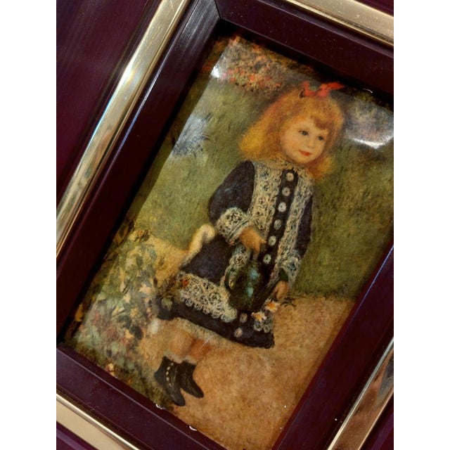Renoir, Untitled, 1890s, Enamel, Framed, Set of 3 For Sale - Image 13 of 18