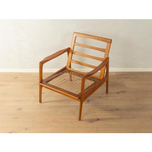 Wood Wooden White Armchair, 1960s For Sale - Image 7 of 8