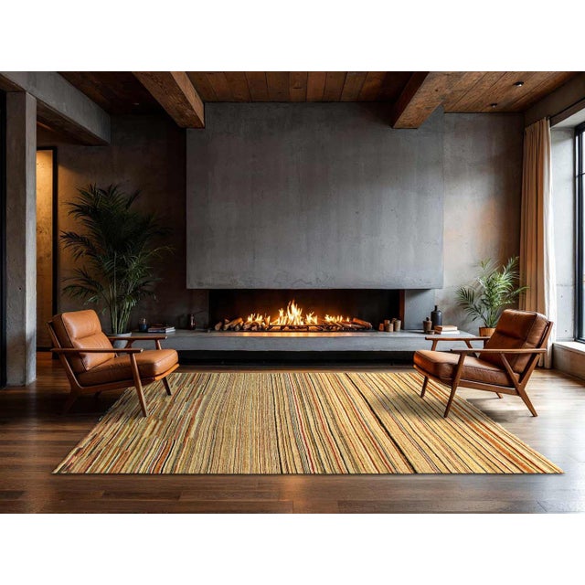 Pasargard DC Fine Hand Knotted Modern Rug For Sale - Image 4 of 4