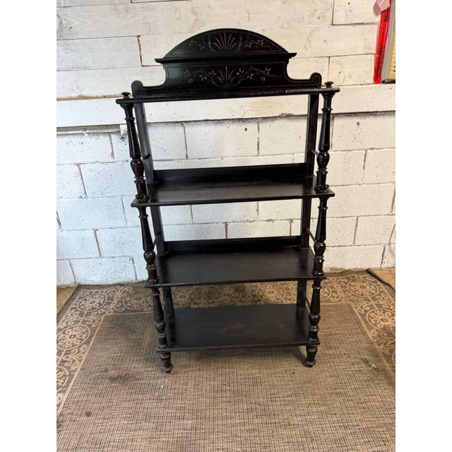 Early 20th Century Antique Napoleon Iii Style Bookcase Etagere For Sale - Image 5 of 14