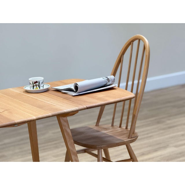 Folding Table and Quaker Chairs by Lucian Ercolani for Ercol, 1960s, Set of 5 For Sale - Image 13 of 18