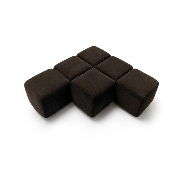 Castell Modular Sofa attributed to Hans Hopfer for Wiener Werkstätten, 1972, Set of 3 For Sale - Image 6 of 12